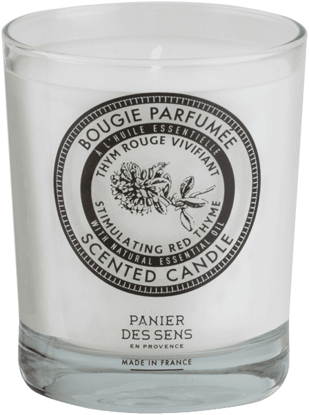 Panier des Sens Thym Rouge Tonifiant Bougie Parfumée