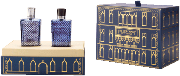 The Merchant of Venice Nobil Homo Venetian Blue Set = EdP Nat. Spray Intense 100 ml + After Shave Intense 100 ml