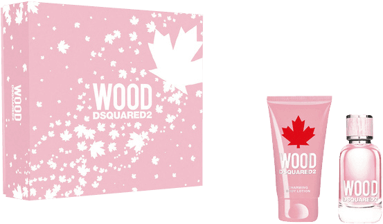 Dsquared2 Perfumes Wood Pour Femme Set = EdT Nat. Spray 30 ml + Body Lotion 50 ml