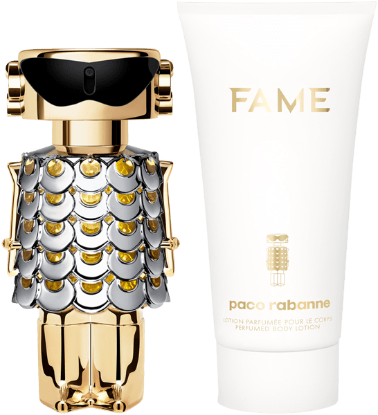 Rabanne Fame Set = EdP Nat. Spray 50 ml + Perfumed Body Lotion 75 ml