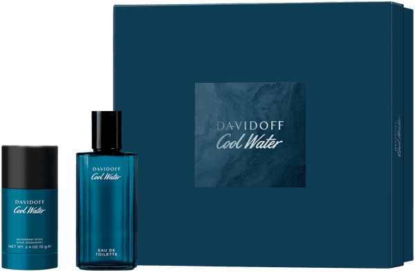 Davidoff Cool Water Set = EdT Nat. Spray 75 ml + Deodorant Stick 75 ml