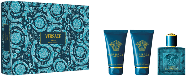 Versace Eros Set = EdT Nat. Spray 50 ml + Shower Gel 50 ml + After Shave Balm 50 ml