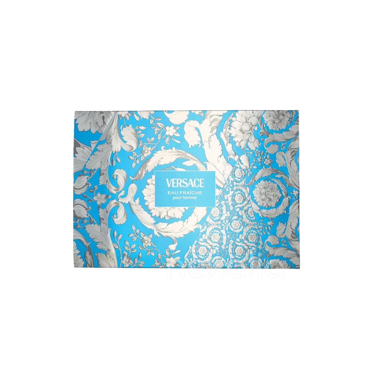 Versace Eau Fraiche Giftset Edt Spray 100ml/Edt Spray 10ml/Black Trousse 110 ml