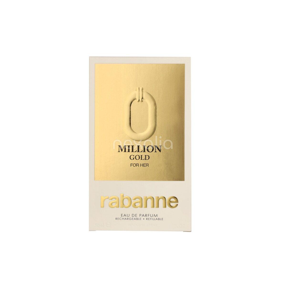 Paco Rabanne Million Gold For Her Edp Spray Refillable 90 ml